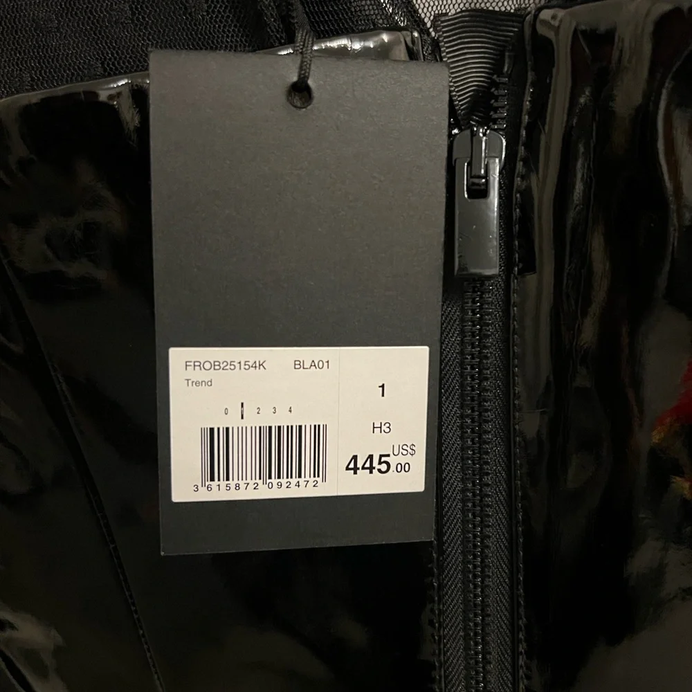 ❌SOLD❌
NWT The Kooples Mini Black Vinyl-Effect Deess - Picture 3 of 10